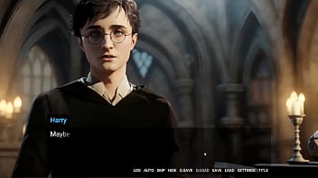 Harry和Hermione在性感的霍格沃茨主题Hentai游戏中参与BDSM和禁忌魔法